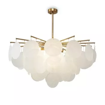 Люстра 60Вт, 8хE14, 78x85 см, латунь