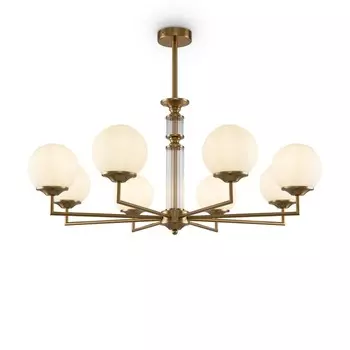 Люстра 60Вт, 8хE27, 61x80,5 см, латунь