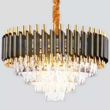 Люстра, 60Вт, E14, 50x50x36 см, цвет золотой, чёрный