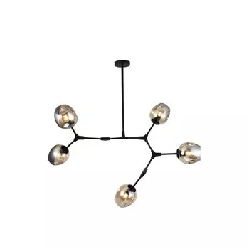 Люстра, 60Вт, E27, 139x139x50 см, цвет черный