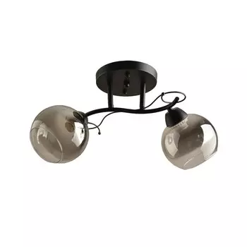 Люстра, 60Вт, E27, 13x46x22 см, цвет чёрный