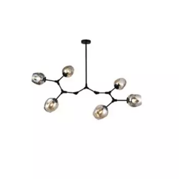 Люстра, 60Вт, E27, 150x150x50 см, цвет чёрный