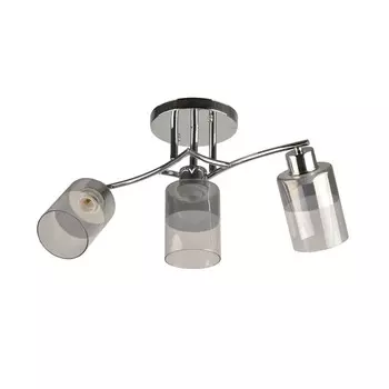 Люстра, 60Вт, E27, 25x50x22 см, цвет хром