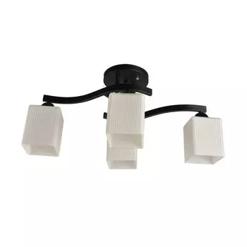 Люстра, 60Вт, E27, 29x56x26 см, цвет чёрный