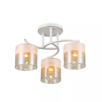 Люстра, 60Вт, E27, 42x42x25 см, цвет патина