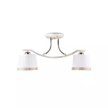 Люстра, 60Вт, E27, 47x16x26 см, цвет белый, золотой