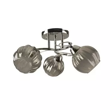 Люстра, 60Вт, E27, 48x48x22 см, цвет хром