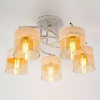 Люстра, 60Вт, E27, 50x50x25 см, цвет патина