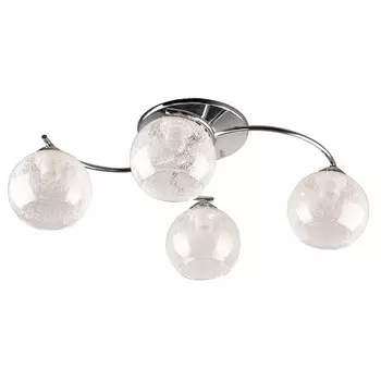 Люстра, 60Вт, E27, 56x38x18 см, цвет хром