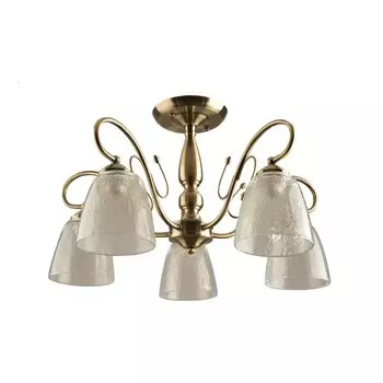 Люстра, 60Вт, E27, 56x56x32 см, цвет античная бронза