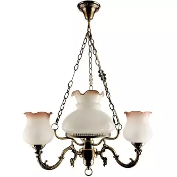 Люстра, 60Вт, E27, 56x56x76 см, цвет бронза