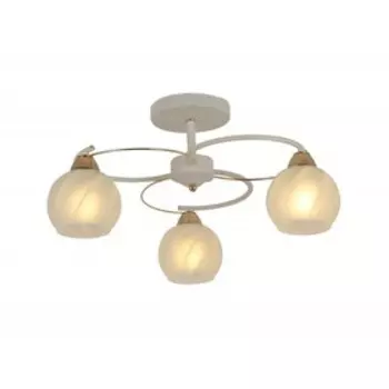 Люстра, 60Вт, E27, 57x57x26 см, цвет белый, золотой