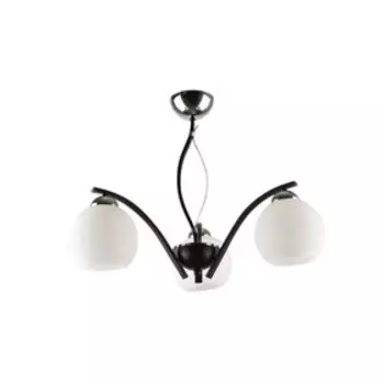 Люстра, 60Вт, E27, 57x57x42 см, цвет венге, хром