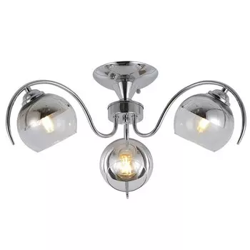 Люстра, 60Вт, E27, 59x59x22 см, цвет хром