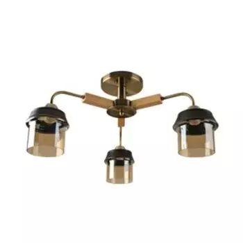 Люстра, 60Вт, E27, 59x59x29 см, цвет античная бронза