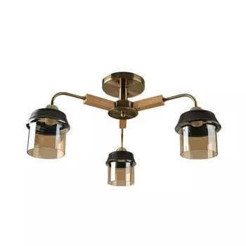 Люстра, 60Вт, E27, 59x59x29 см, цвет античная бронза