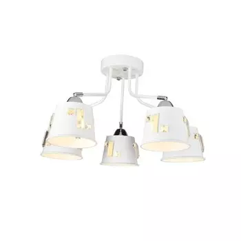 Люстра, 60Вт, E27, 60x60x34 см, цвет белый