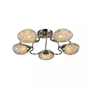 Люстра, 60Вт, E27, 61,5x61,5x17 см, цвет хром