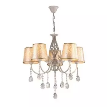 Люстра, 60Вт, E27, 61x61x59 см, цвет белый, золотой