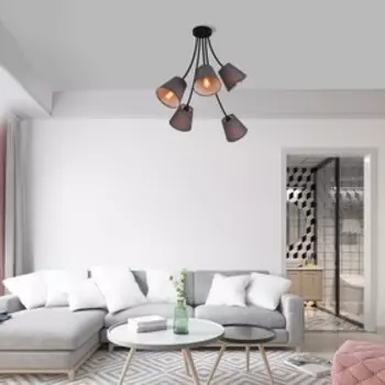 Люстра, 60Вт, E27, 63x63x65 см, цвет шоколадный