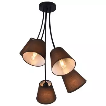 Люстра, 60Вт, E27, 63x63x65 см, цвет шоколадный