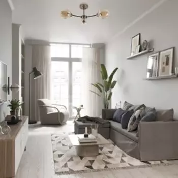 Люстра, 60Вт, E27, 65x65x23 см, цвет античная бронза, чёрный