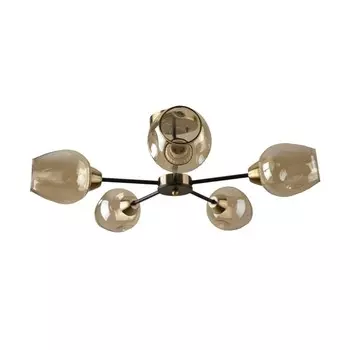 Люстра, 60Вт, E27, 65x65x23 см, цвет античная бронза, черный