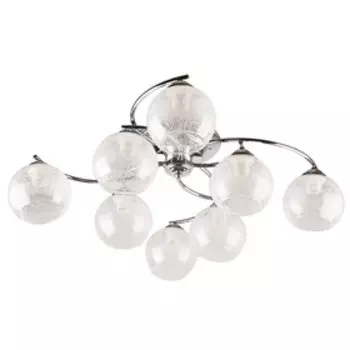 Люстра, 60Вт, E27, 70x70x18 см, цвет хром