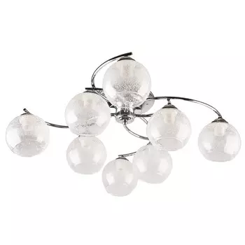 Люстра, 60Вт, E27, 70x70x18 см, цвет хром