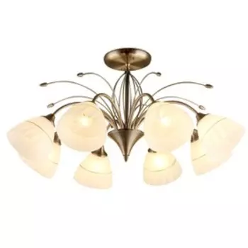 Люстра, 60Вт, E27, 73,5x73,5x37,5 см, цвет сатин