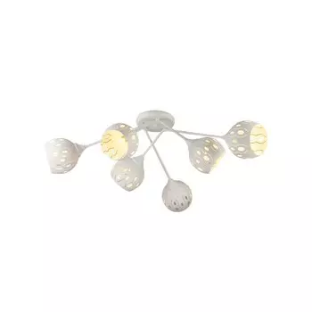 Люстра, 60Вт, E27, 80x80x26 см, цвет белый