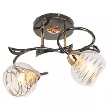 Люстра 64307/2 E27 40Вт черный/ золотой 42x22x30 см