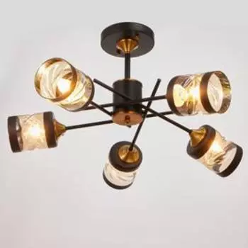 Люстра 673115/5 E27 40Вт бронза-черный 66х66х34,5 см BayerLux