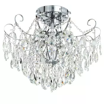 Люстра 6х60Вт Е27 +LED ПДУ хром 56х56х47см SVK