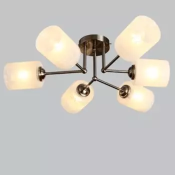 Люстра 7461 6хE27 60W сатин/белый