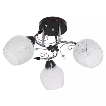 Люстра 820EM/3, E27 3x40Вт, цвет хром, черный