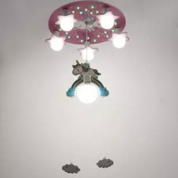 Люстра 86207/6 E27 40 Вт розовый-белый 505024 см BayerLux