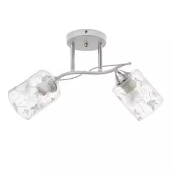 Люстра ГАЛЛОП 880521 2х60Вт Е27 белый матовый/хром