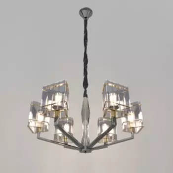 Люстра 89508/6 E14 40Вт золото-черный хром 68х68х45 см