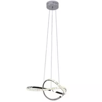 Люстра, 90Вт, LED, 48x48x120 см, цвет хром