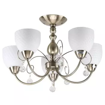 Люстра 91035/5AB WT, E27 5x40Вт, цвет бронза