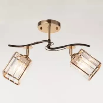 Люстра 91230/2 E27 40Вт черный-золото 46х26х25 см