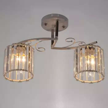 Люстра 91286/2 E27 40Вт белый-хром 46х15х25 см BayerLux