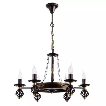 Люстра A4550LM-6CK Cartwheel 6x60W E14, 61x61x41 см