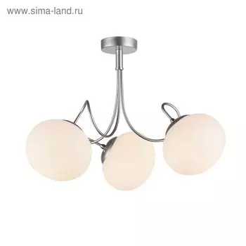 Светильник потолочный Evoluce. SL717.502.03. Acini. 3х40 Вт, E27, 55х55х37 см, цвет серебристый