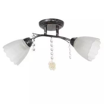 Люстра "Адель" 2x40Вт E27 черный 48х46х17 см