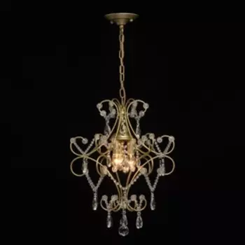 Люстра «Адель», 3x40Вт E14, цвет золото