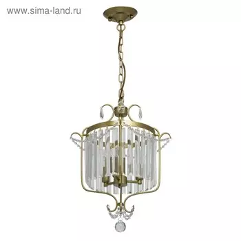 Люстра «Адель», 3x40Вт E14, цвет золото