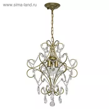 Люстра «Адель», 3x40Вт E14, цвет золото