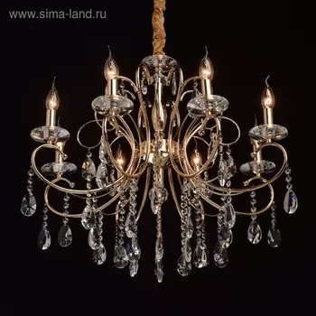 Люстра «Адель», 8x40Вт E14, золото